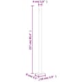 Miniatyrbillede 8 af 9: vidaXL sammenrullelig sidemarkise til terrassen 220x600 cm cremefarvet