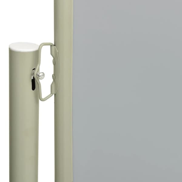 vidaXL Infällbar sidomarkis 160x300 cm grå