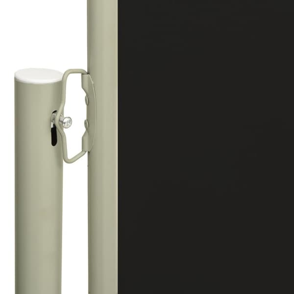 vidaXL Uttrekkbar sidemarkise 140x300 cm svart