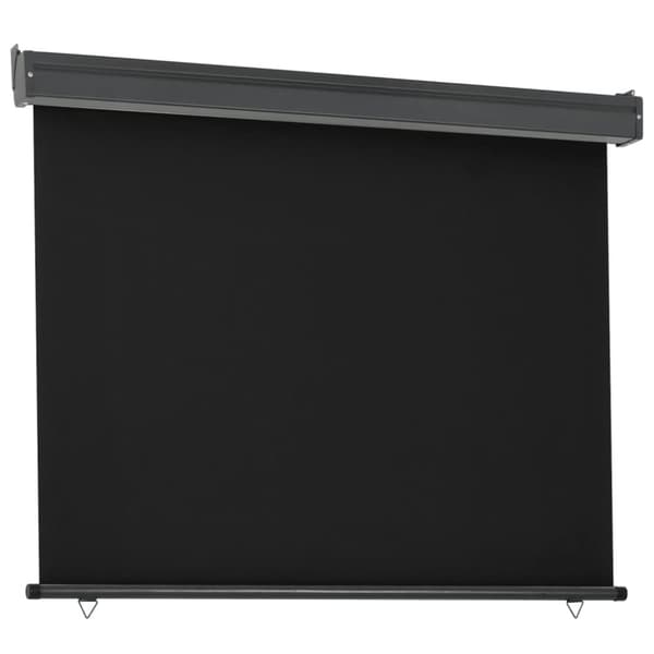 vidaXL Sidemarkise for balkong 122x250 cm svart