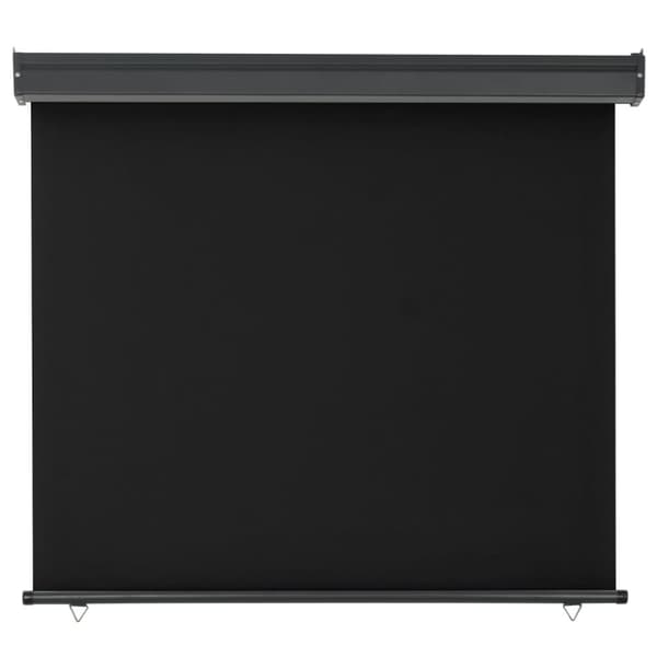 vidaXL Sidemarkise for balkong 122x250 cm svart