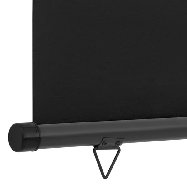 vidaXL Sidemarkise for balkong 122x250 cm svart