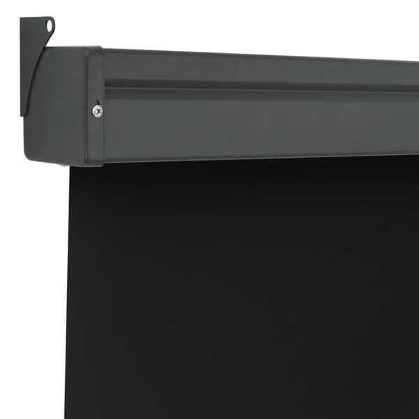 vidaXL Sidemarkise for balkong 122x250 cm svart