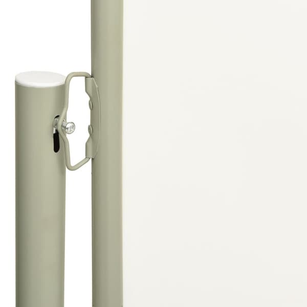 vidaXL Uttrekkbar sidemarkise 160x300 cm kremhvit