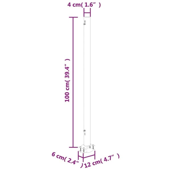 vidaXL Uttrekkbar sidemarkise 160x300 cm kremhvit