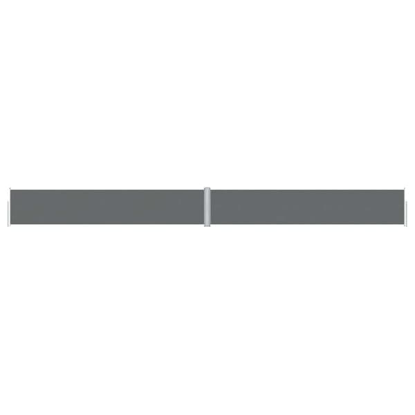 vidaXL Uttrekkbar sidemarkise antrasitt 117x1200 cm