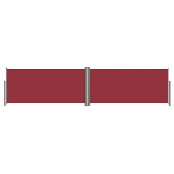 vidaXL Uttrekkbar sidemarkise 140x600 cm rød