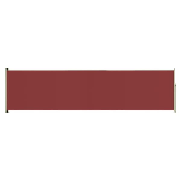 vidaXL Uttrekkbar sidemarkise 160x600 cm rød