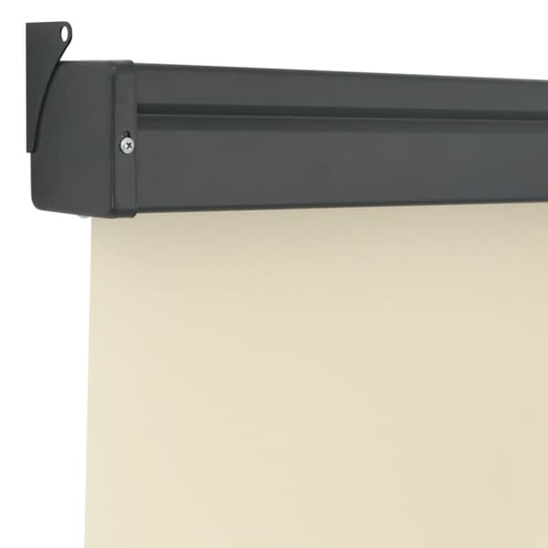 vidaXL Sidemarkise for balkong 122x250 cm kremhvit