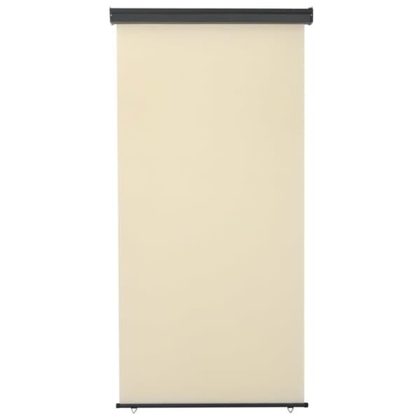 vidaXL Sidemarkise for balkong 122x250 cm kremhvit