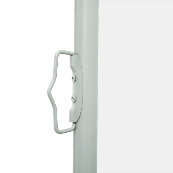vidaXL Uttrekkbar sidemarkise 160x600 cm kremhvit