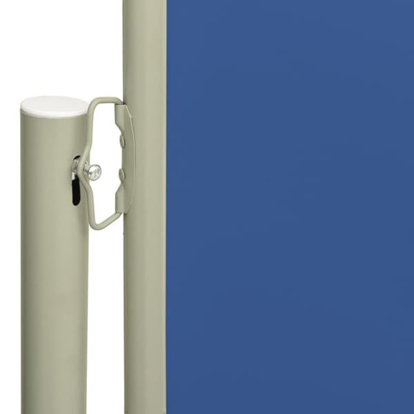 vidaXL sammenrullelig sidemarkise til terrassen 160 x 600 cm blå