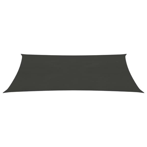 vidaXL Solseil 160 g/m² antrasitt 6x8 m HDPE