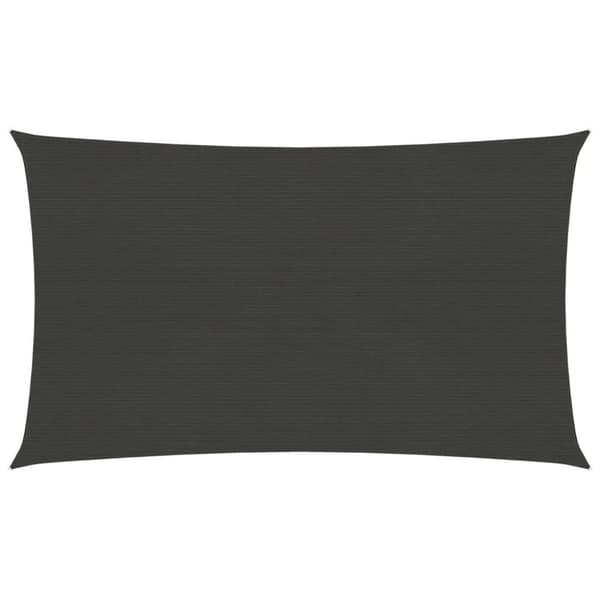 vidaXL Solseil 160 g/m² antrasitt 6x8 m HDPE