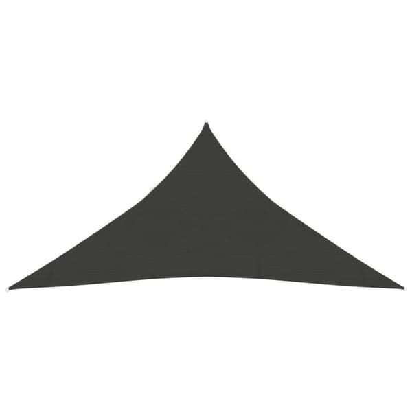 vidaXL solsejl 5x7x7 m 160 g/m² HDPE antracitgrå