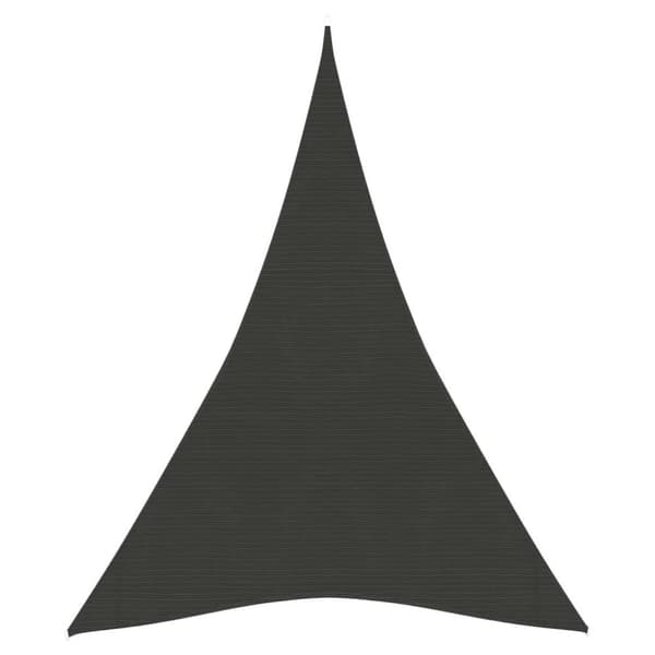vidaXL solsejl 5x7x7 m 160 g/m² HDPE antracitgrå