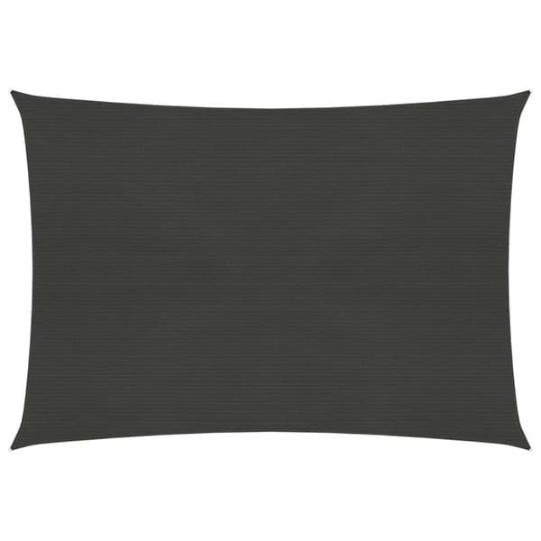 vidaXL Solseil 160 g/m² antrasitt 6x7 m HDPE