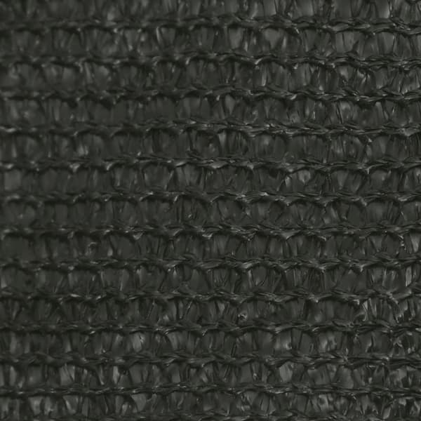 vidaXL solsejl 6x6 m 160 g/m² HDPE antracitgrå