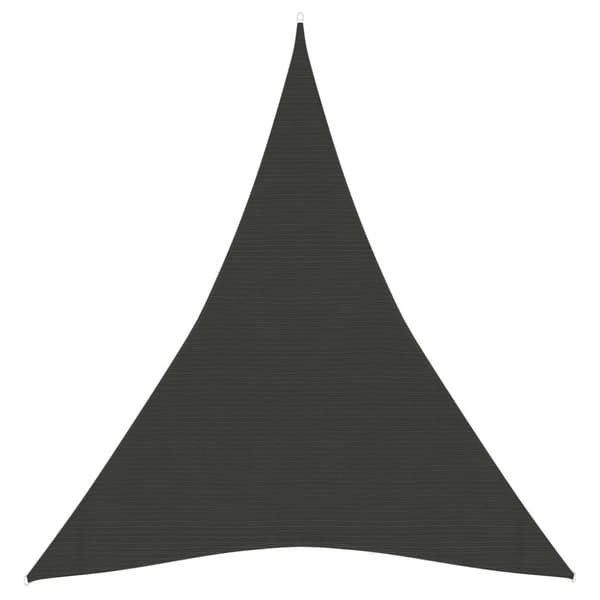 vidaXL solsejl 160 g/m² 3x4x4 m HDPE antracitgrå