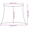 Miniatyrbilde 11 av 11: vidaXL Solseil 160 g/m² beige 3/4x3 m HDPE