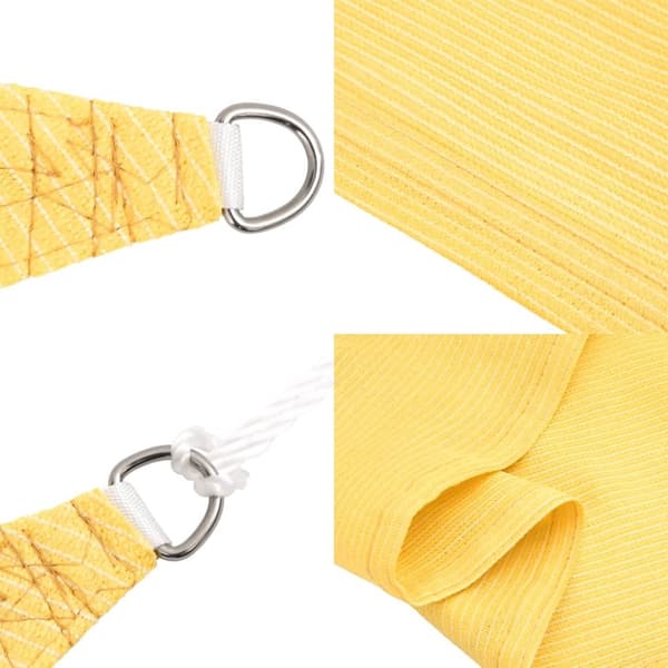 vidaXL Solsegel 160 g/m² beige 2,5x2,5 m HDPE