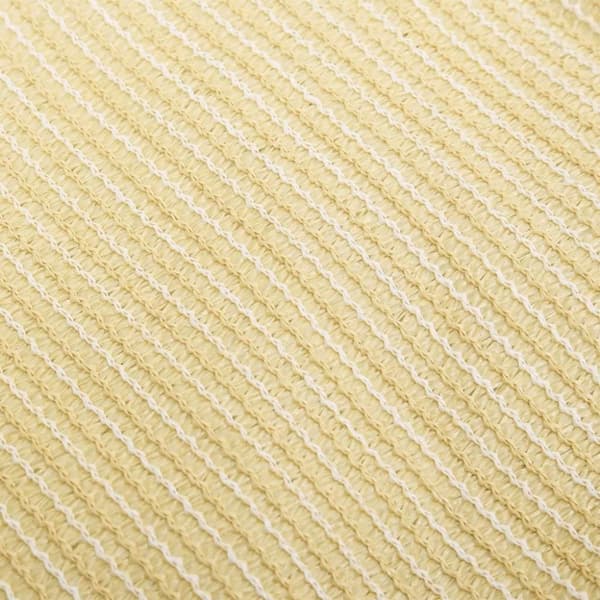 vidaXL Solseil 160 g/m² beige 7x7 m HDPE