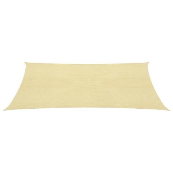 vidaXL Solseil 160 g/m² beige 7x7 m HDPE