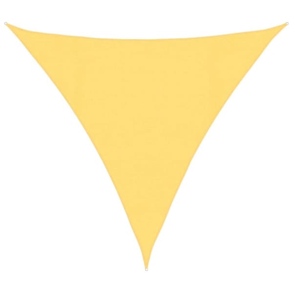 vidaXL Solseil 160 g/m² beige 4,5x4,5x4,5 m HDPE