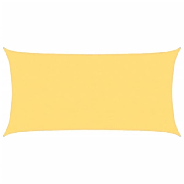 vidaXL solsejl 2,5x5 m 160 g/m² HDPE beige