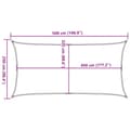 Miniatyrbilde 11 av 11: vidaXL Solseil 160 g/m² beige 2,5x5 m HDPE