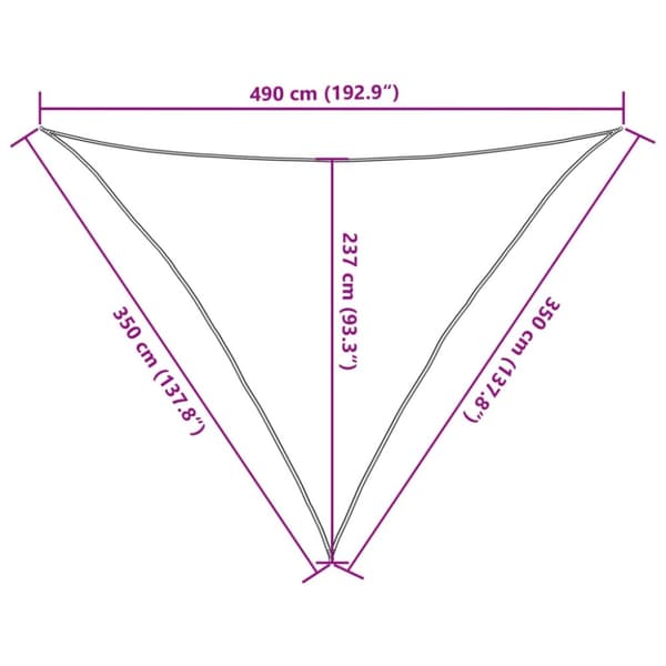 vidaXL Aurinkopurje 160 g/m² beige 3,5x3,5x4,9 m HDPE