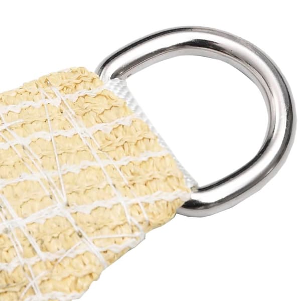 vidaXL solsejl 4x5x6,8 m 160 g/m² HDPE beige