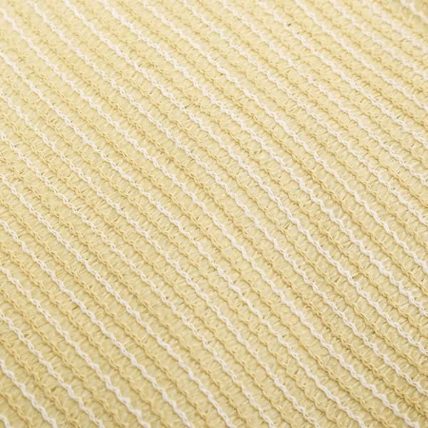 vidaXL solsejl 4x5x6,8 m 160 g/m² HDPE beige