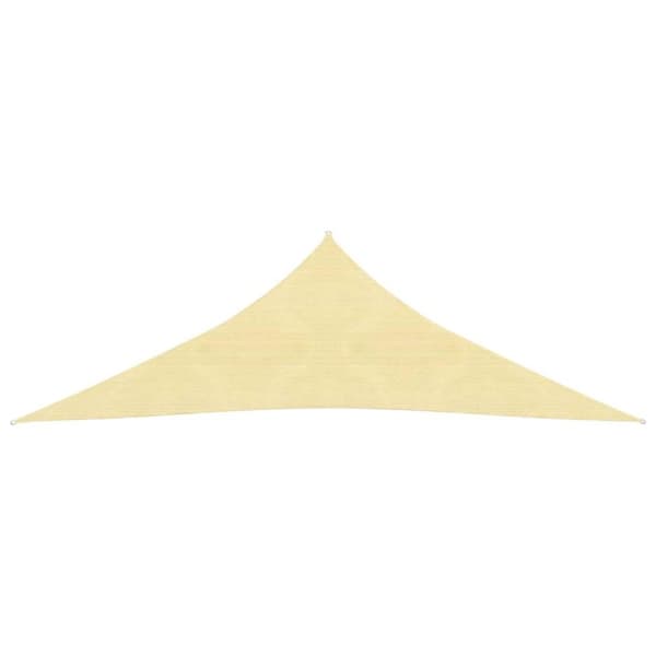 vidaXL Solseil 160 g/m² beige 5x5x6 m HDPE