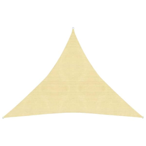 vidaXL Solseil 160 g/m² beige 6x6x6 m HDPE
