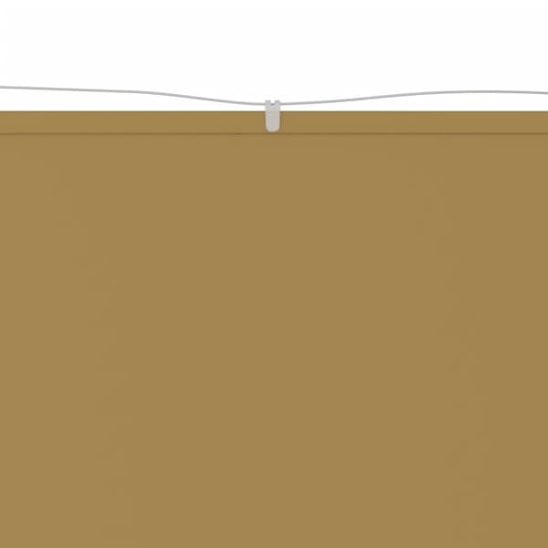 vidaXL lodret markise 60x600 cm oxfordstof beige