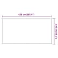 Miniatyrbilde 5 av 5: vidaXL Vertikal markise beige 140x420 cm oxfordstoff