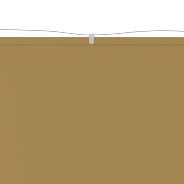 vidaXL Vertikal markise beige 140x420 cm oxfordstoff