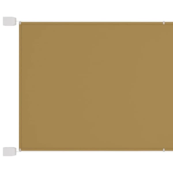 vidaXL Markis vertikal beige 100x270 cm oxfordtyg