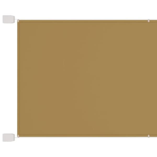 vidaXL Vertikal markise beige 100x1000 cm oxfordstoff