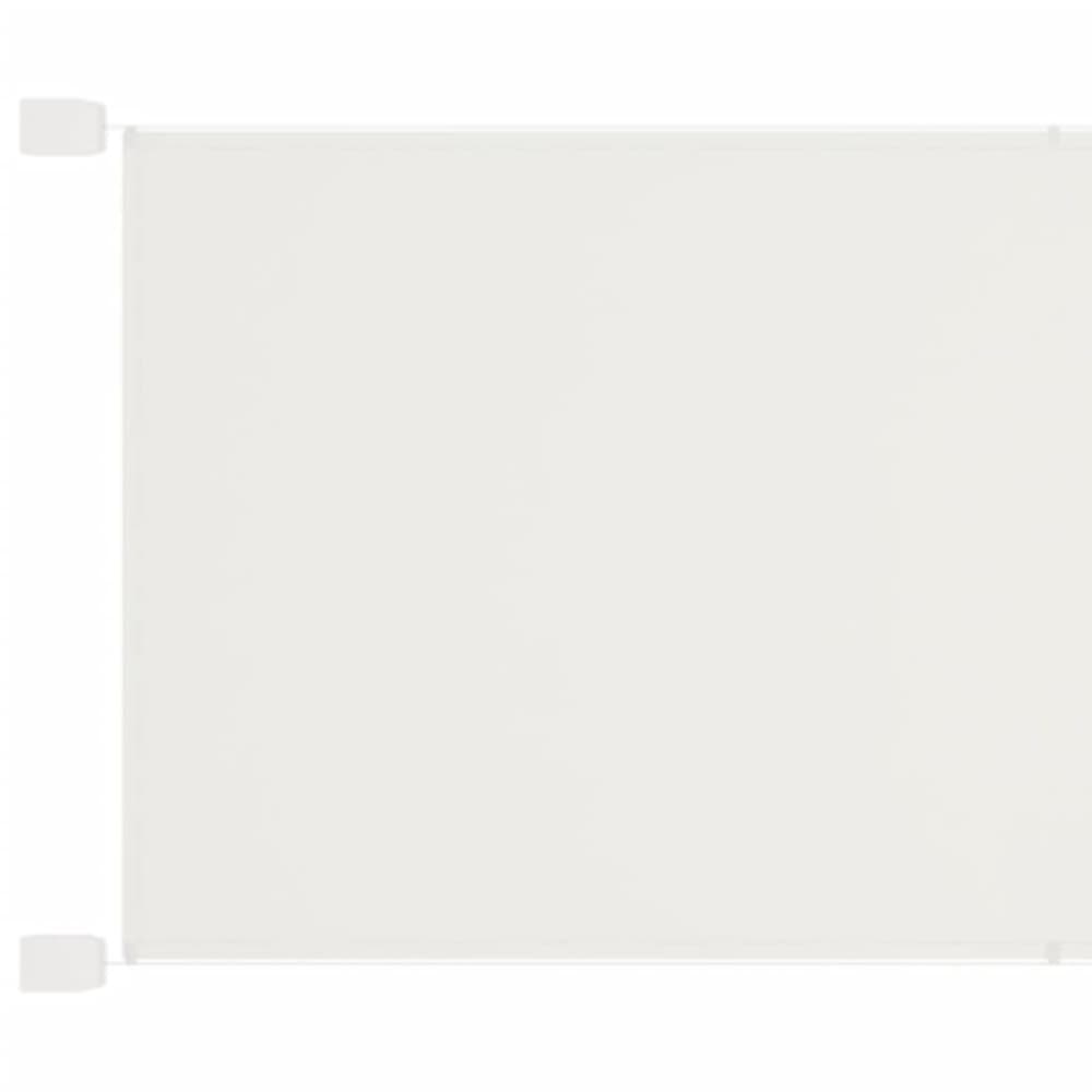 vidaXL Markis vertikal vit 60x600 cm oxfordtyg