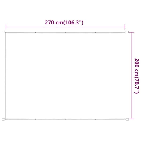 vidaXL Vertikal markise beige 200x270 cm oxfordstoff