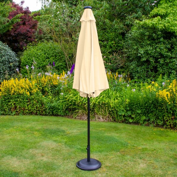 2,7m LED Parasol Solcelledrevet Tilbøjelig