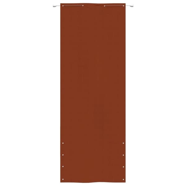 vidaXL Balkongskjerm terrakotta 80x240 cm oxfordstoff