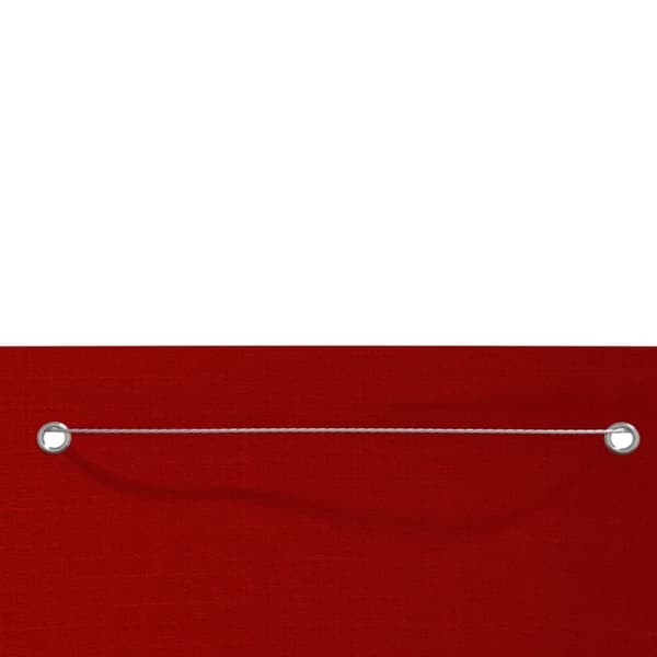 vidaXL Balkongskärm röd 80x240 cm oxfordtyg