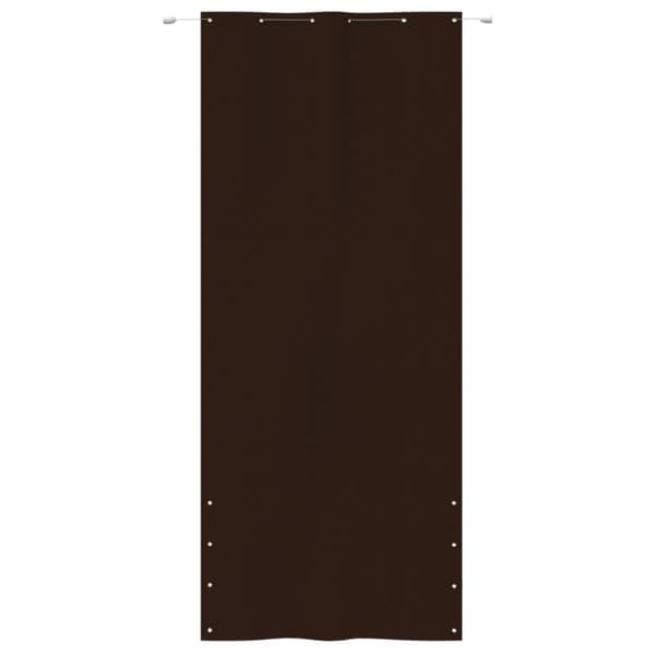 vidaXL Balkongskjerm brun 120x240 cm oxfordstoff
