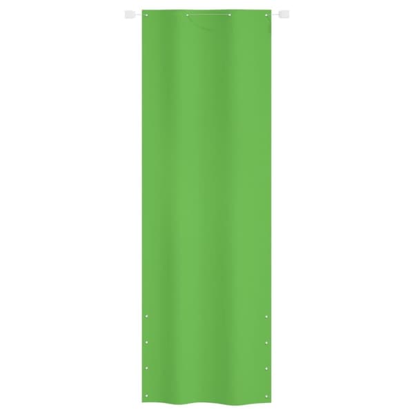 vidaXL Parvekkeen suoja vaaleanvihreä 80x240 cm Oxford kangas