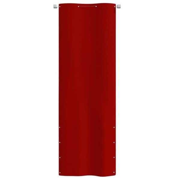 vidaXL Parvekkeen suoja punainen 80x240 cm Oxford kangas