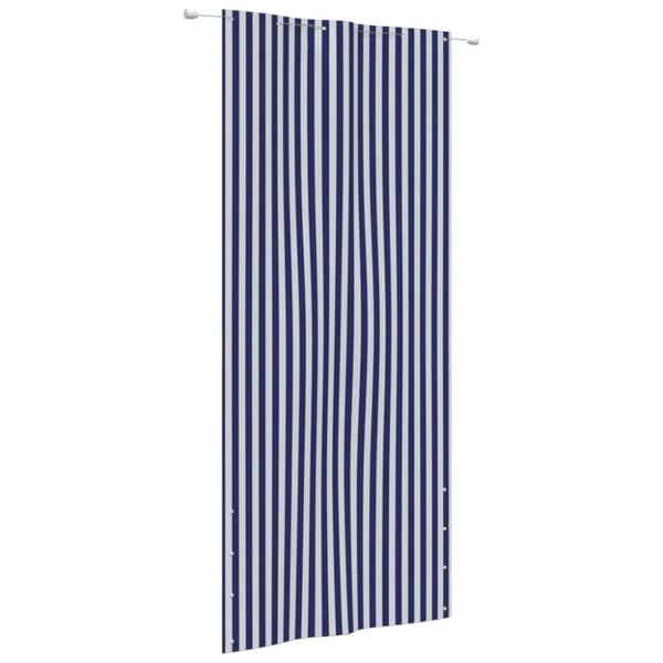 vidaXL altanafskærmning 120x240 cm oxfordstof blå og hvid