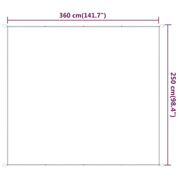vidaXL lodret markise 250x360 cm oxfordstof lysegrøn